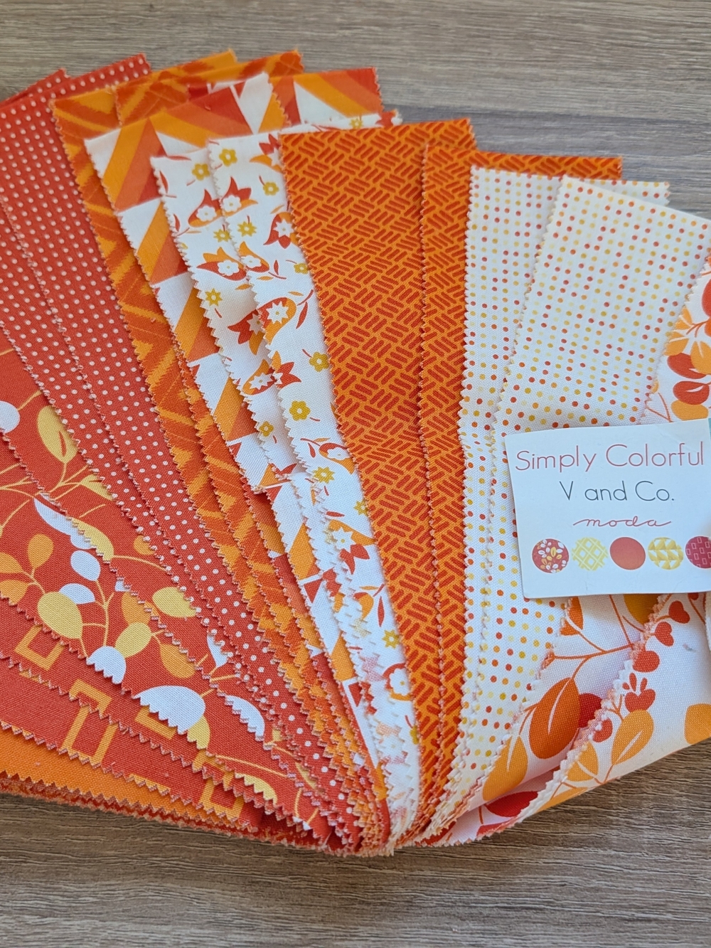 19-2.5" x WOF Strips 100% Cotton Simply Colorful by Vanessa Christenson of V &Co - Picture 5 of 7